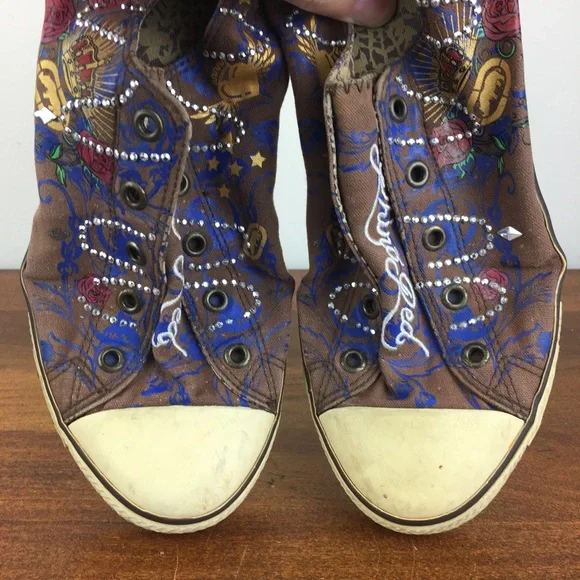 Rhino Red Marc Ecko Chalsie Hailee Women’s Sneakers Brown Rhinestones Size 7.5. - Picture 9 of 13